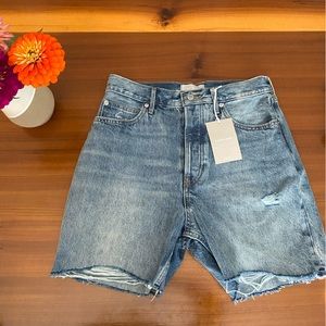 Way High- Everlane denim shorts